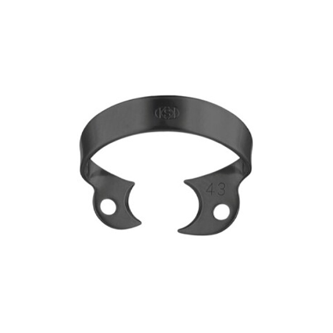 Кламмер для раббердама №43 Black с черным оксидным покрытием | Dentech Corporation (Япония)