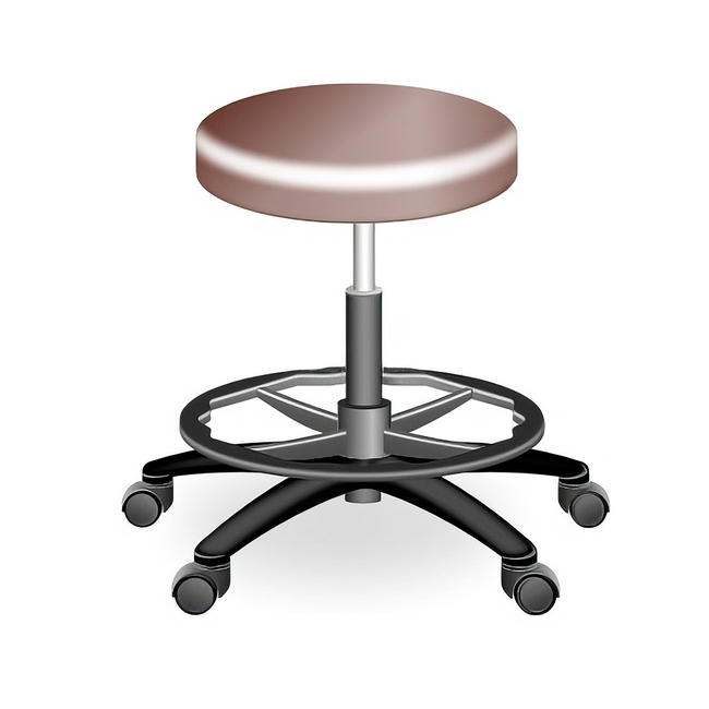 ТВ-2П - табурет вращающийся с кольцевой опорой для ног, пластик | Белмедматериалы (Белоруссия)