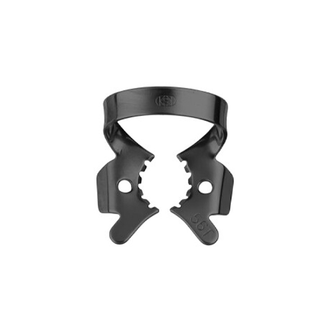 Кламмер для раббердама №56T Black тигровый c черным оксидным покрытием | Dentech Corporation (Япония)