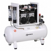 Remeza КМ-100.OLD15ТКД - безмасляный компрессор для 3-х стоматологических установок, с осушителем мембранного типа, с кожухом, с ресивером 100 л, 240 л/мин | Remeza (Белоруссия)