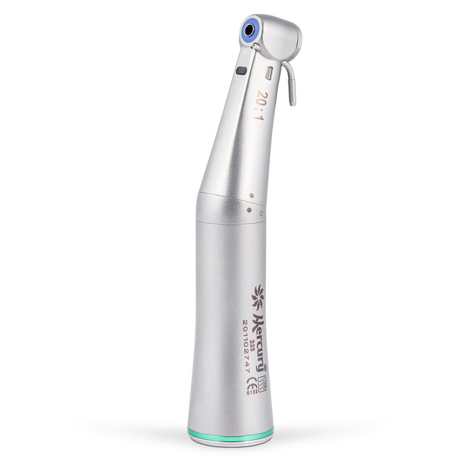 Mercury 333 20:1 - понижающий хирургический угловой наконечник со светом для имплантологии | Mercury (Китай)