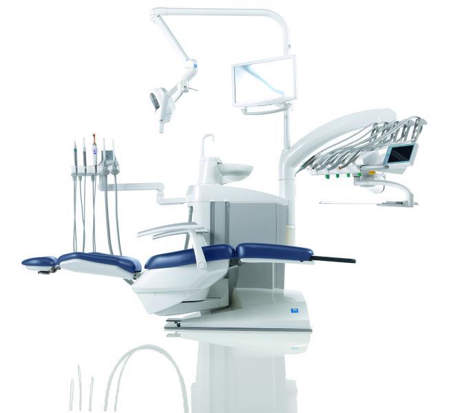 S380 TRC - стоматологическая установка с верхней или нижней подачей инструментов.,Stern Weber (Италия)