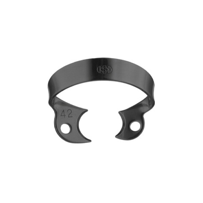 Кламмер для раббердама №42 Black с черным оксидным покрытием | Dentech Corporation (Япония)