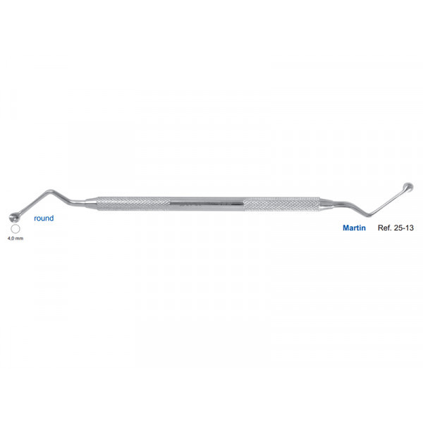 Ложка кюретажная круглая Martin, 4,0 мм, HLW Dental Instruments (Германия)