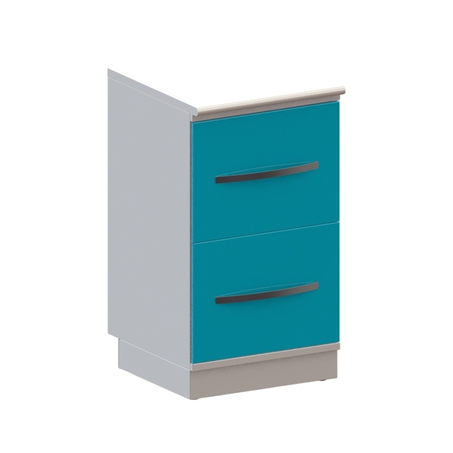 Т2 - тумба напольная на подиуме серия Люкс, 2 выдвижных ящика | Виталия (Россия)