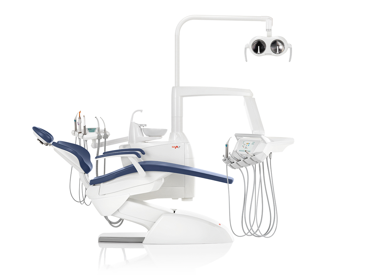 Стоматологическая установка Anthos A7 нижняя подача, Атлантический синий