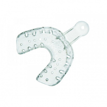 Hi-Tray Light Clear верхняя челюсть (малые) - слепочная ложка из прозрачного пластика (12 шт.)