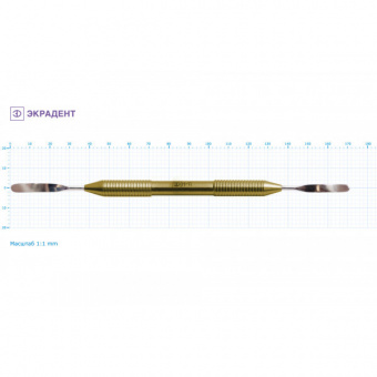 06-08 - шпатель дуговой разноширокий 4,5/5,0., Экрадент (Россия)