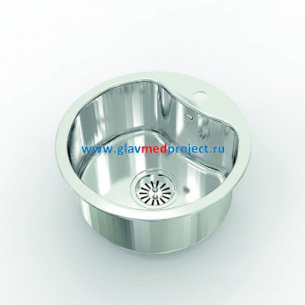 М-1 Мойка диаметр 420, глубина 135 из нержавеющей стали